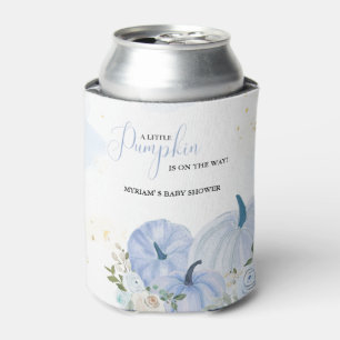Fall Blue Pumpkin Floral Boy Baby Dusche Dosenkühler