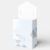 Fall Blue Pumpkin Floral Boy Baby Dusche Geschenkschachtel (Geöffnet)