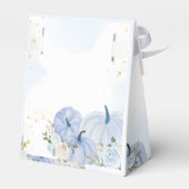 Fall Blue Pumpkin Floral Boy Baby Dusche Geschenkschachtel (Rückseite)