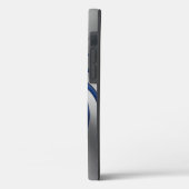 Fall Blue Skull Metallic Look Case-Mate iPhone Hülle (Rückseite / Links)