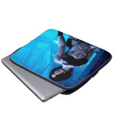 Fall Blue Toxin Laptop Laptopschutzhülle (Vorne Knopf)