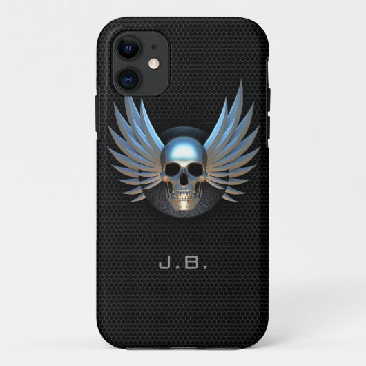 Fall Blue Winged Skull iPhone 5 Case-Mate iPhone Hülle (Rückseite)