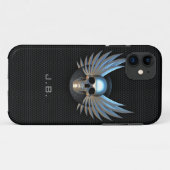Fall Blue Winged Skull iPhone 5 Case-Mate iPhone Hülle (Rückseite (Horizontal))