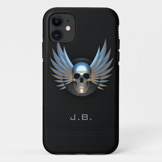 Fall Blue Winged Skull iPhone 5 Case-Mate iPhone Hülle (Rückseite)