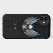 Fall Blue Winged Skull iPhone 5 Case-Mate iPhone Hülle (Rückseite (Horizontal))