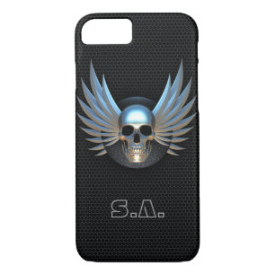 Fall Blue Winged Skull iPhone 7 Case-Mate iPhone Hülle