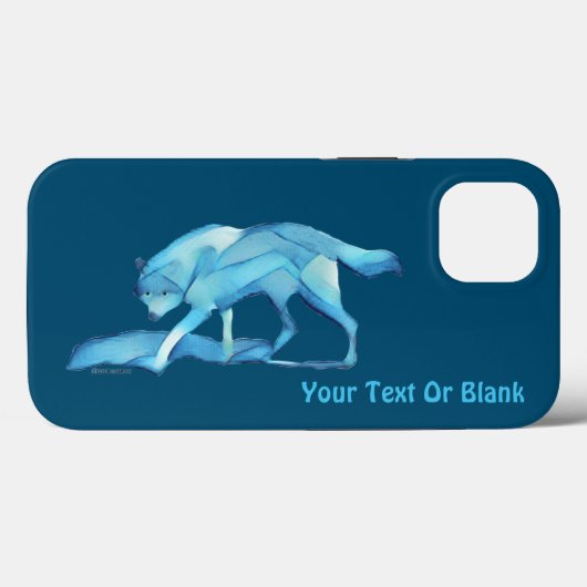 Fall Blue Wolf Case-Mate iPhone Hülle (Rückseite (Horizontal))