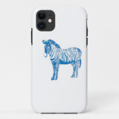 Fall Blue Zebra Case-Mate iPhone Case-Mate iPhone Hülle (Rückseite)