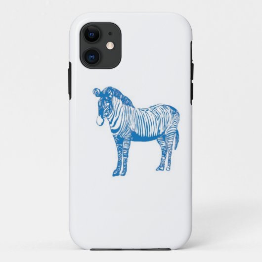 Fall Blue Zebra Case-Mate iPhone Hülle (Rückseite)