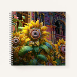 Fall Blühende Blume Beautifu Blumenblumen Notizblock