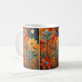 Fall-Blume-Artwork-Tasse Kaffeetasse (Vorderseite Links)