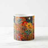 Fall-Blume-Artwork-Tasse Kaffeetasse (Mittel)