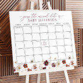 Fall Blume Baby Showrate Terminkalender Poster