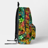Fall Blume Bouquet - Edelweiss Blume Feathers Bedruckter Rucksack (Links)