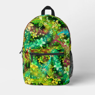 Fall Blume Bouquet - Edelweiss Blume Feathers Bedruckter Rucksack