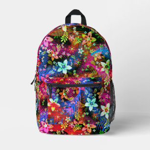 Fall Blume Bouquet - Edelweiss Blume Feathers Bedruckter Rucksack