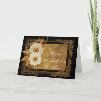 Fall Blume Design 1 - Glückliche Danksagerkarte Feiertagskarte