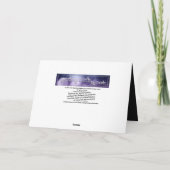 Fall-Blume-Design auf Black Happy Birthday Card Karte (Rückseite)