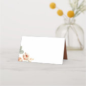 Fall Blume Elegant Boho Hochzeit Platzkarte (Vorderseite)