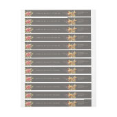 Fall-Blume Erntedank-Message-Rücksendeadresse (Bogen)