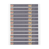 Fall-Blume Erntedank-Message-Rücksendeadresse (Bogen)