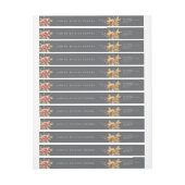 Fall-Blume Erntedank-Message-Rücksendeadresse (Bogen)