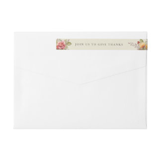 Fall-Blume Erntedank-Message-Rücksendeadresse