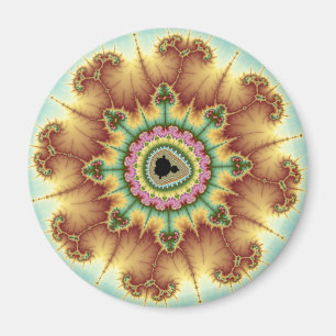 Fall-Blume - Fraktal-Kunst Magnet