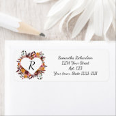 Fall-Blume Hochzeit von weißen Rücksendeadressen-A (Insitu)