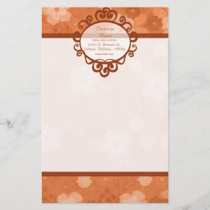 Fall Blume Letterhead Stationierung Briefpapier