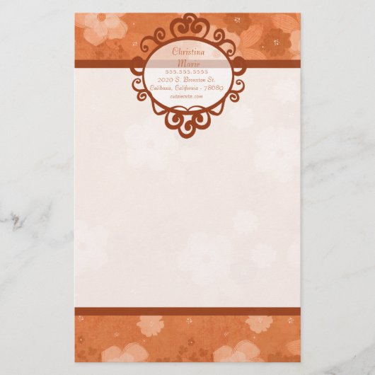 Fall Blume Letterhead Stationierung Briefpapier (Vorderseite)