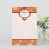 Fall Blume Letterhead Stationierung Briefpapier (Stehend Vorderseite)
