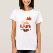 Fall Blume Orange T-Shirt (Vorderseite)