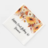 Fall Blume Party Napkins Serviette (Ecke)