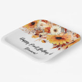 Fall-Blume-Party Pappteller (Gewinkelt)