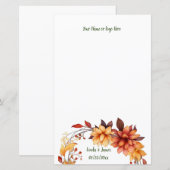 Fall Blume Personalisiert Stationierung (Vorne/Hinten)