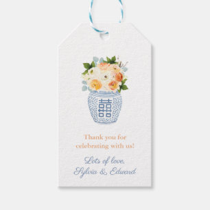 Fall Blume Pumpkin White Greece Key Baby Dusche Geschenkanhänger
