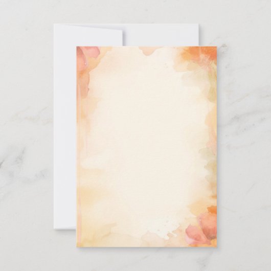 Fall-Blume-RSVP-Karten Save The Date (Rückseite)