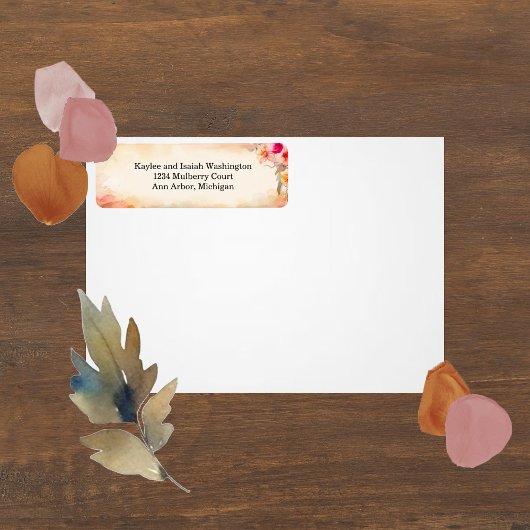 Fall-Blume Rückgabeadresse