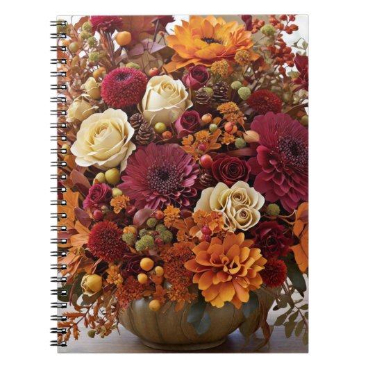 Fall Blume Spiral Foto Notebook Notizblock (Vorderseite)