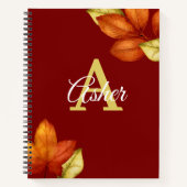 Fall Blume SpiralNotebook Notizblock (Vorderseite)