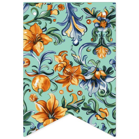 Fall-Blume und Iris-Banner Wimpelkette (Zweite Fahne)