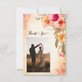 Fall Blume Vielen Dank Karten (Vorderseite)