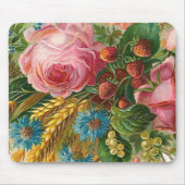 "Fall-Blumen-Ernte" Vintag Mousepad (Vorne)