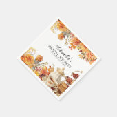 Fall Blumenbeete Nachmittag Tee Party Brautparty Serviette (Ecke)