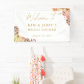 Fall Blumenfall in Liebe Brautparty Willkommen Banner (Insitu)