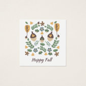 Fall Blumengrün Blätter Acorns Display Cards (Vorderseite)