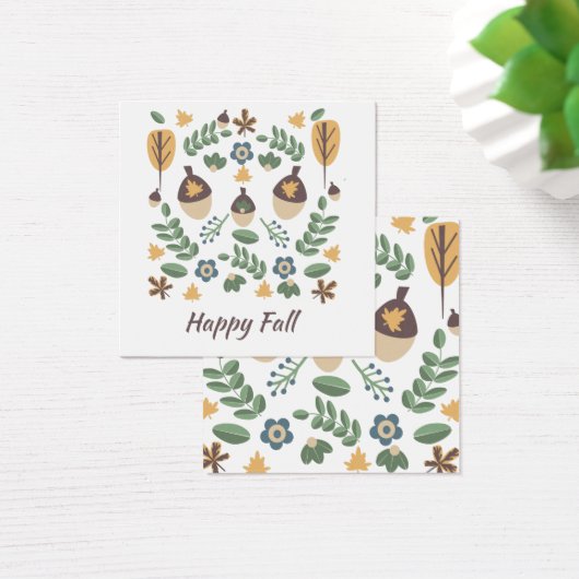 Fall Blumengrün Blätter Acorns Display Cards (Schreibtisch)