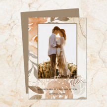 Fall Blumenhochzeit Rose speichern das Datum Gold