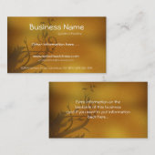 Fall-Blumenrebe-/Blätter-Geschäfts-Karte Visitenkarte (Vorne/Hinten)